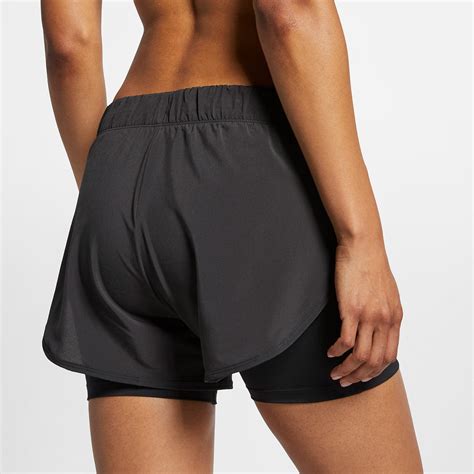 nike running shop nike flex 2in1 shorts damen schwarz silber|Womens 2.